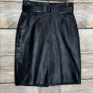 Black Vegan Leather skirt. Size Small. NICE!